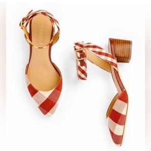 Talbots Gingham Laney Ankle Strap
Block Heels